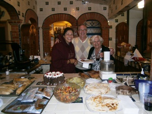 We threw a birthday party for a fellow traveler who was visiting her daughter in Cuernavaca